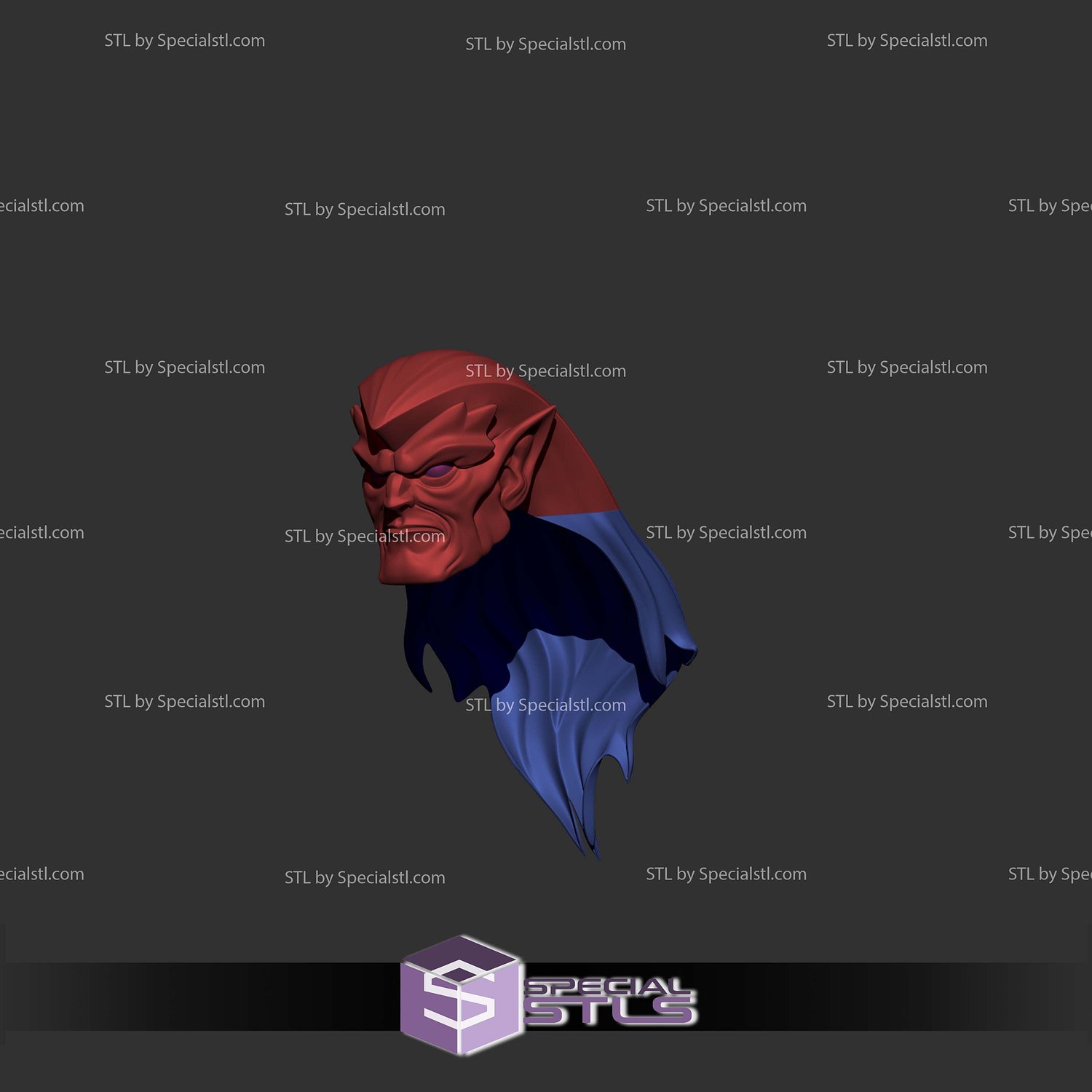 Cosplay STL Files Goliath Head 3D Model — view 4