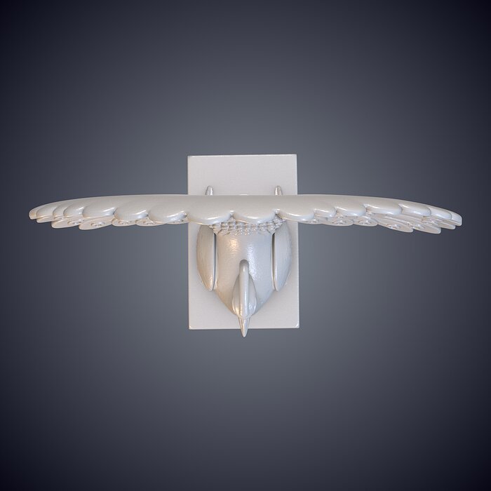 Decorative Peacock Statue with Open Tail Feathers PM-956 3D BLEND Model — view 8
