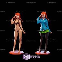 Miku Nakano the Anime Girl STL Printer Files 3D Model