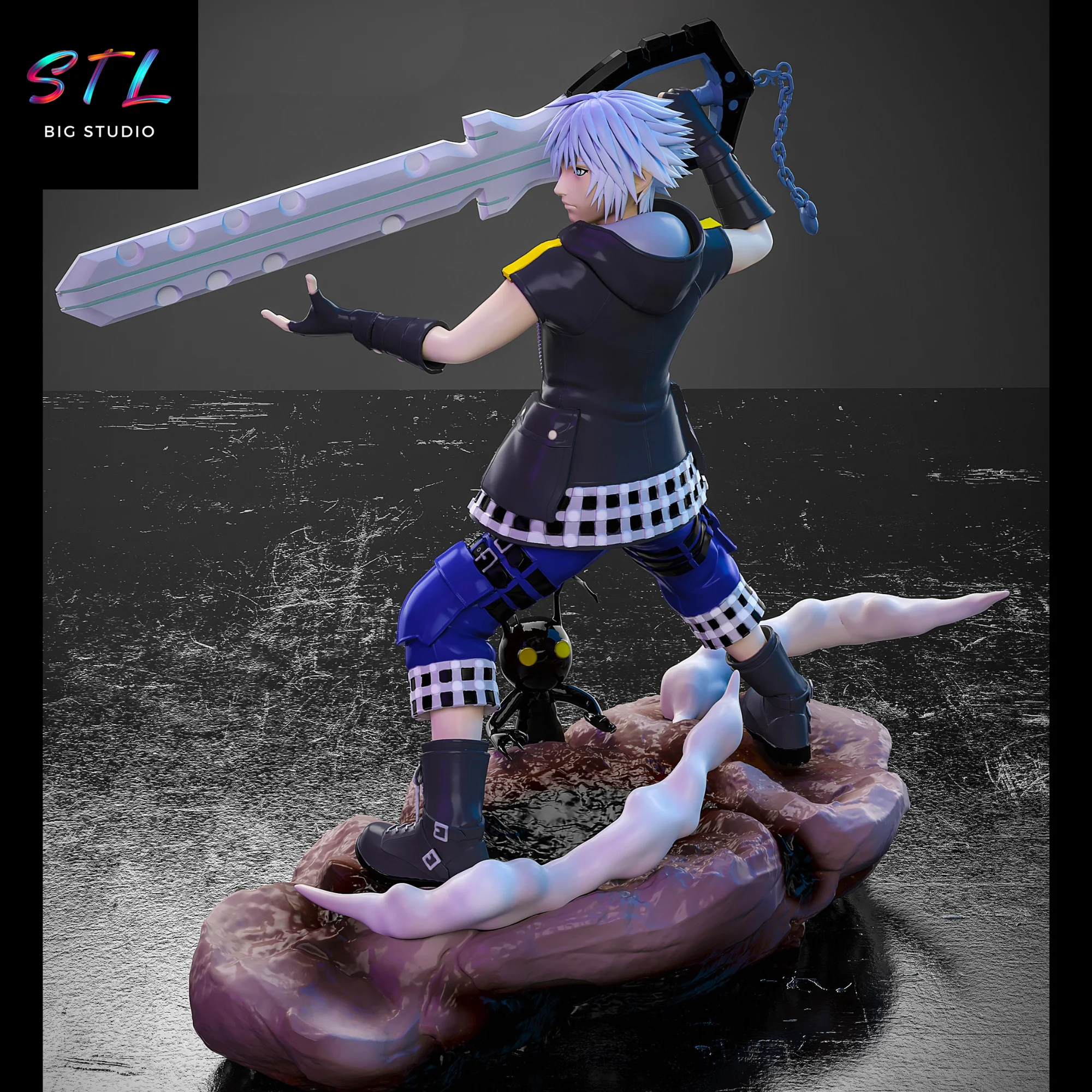 Riku STL | Kingdom Hearts | 3D Printable Figure Model — view 2