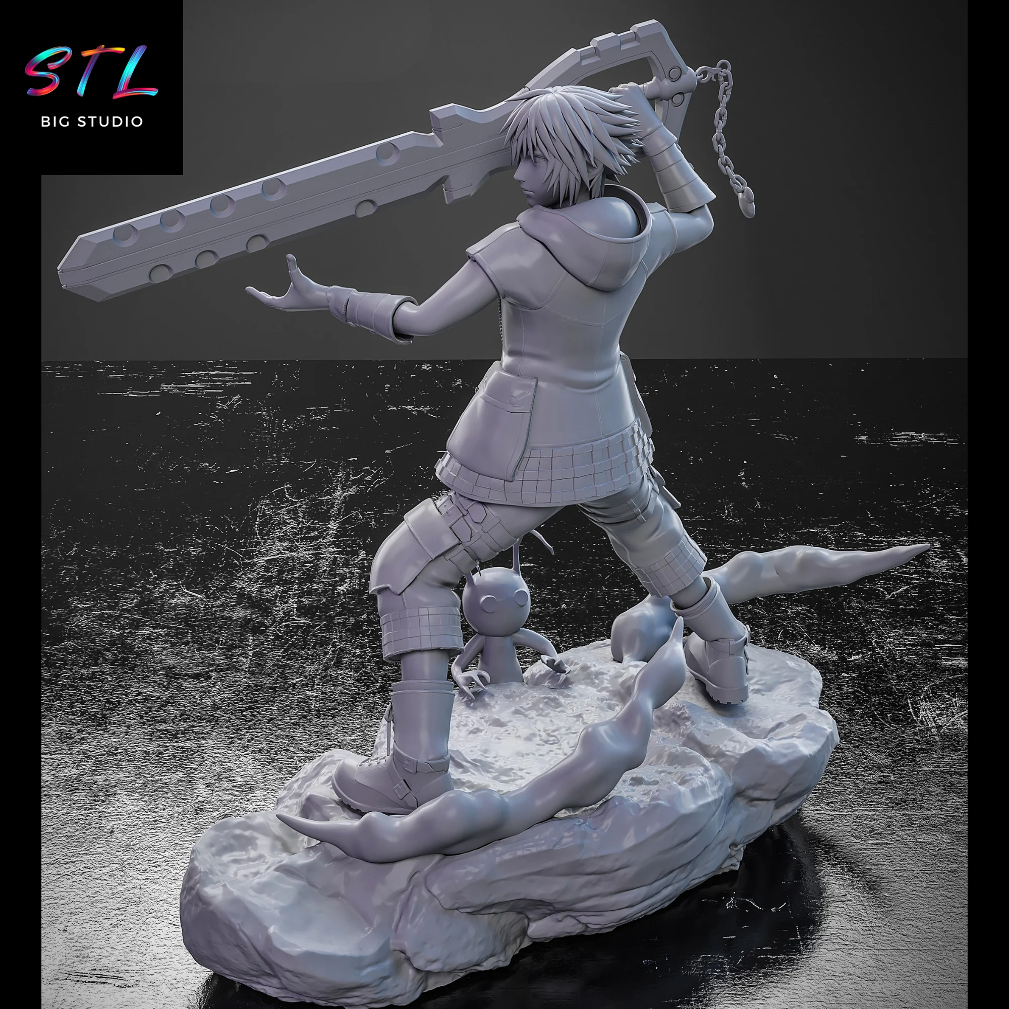Riku STL | Kingdom Hearts | 3D Printable Figure Model — view 4