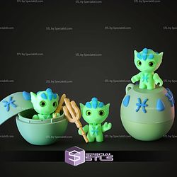 Basic STL Collection Zodiac Imps Pisces 3D Model