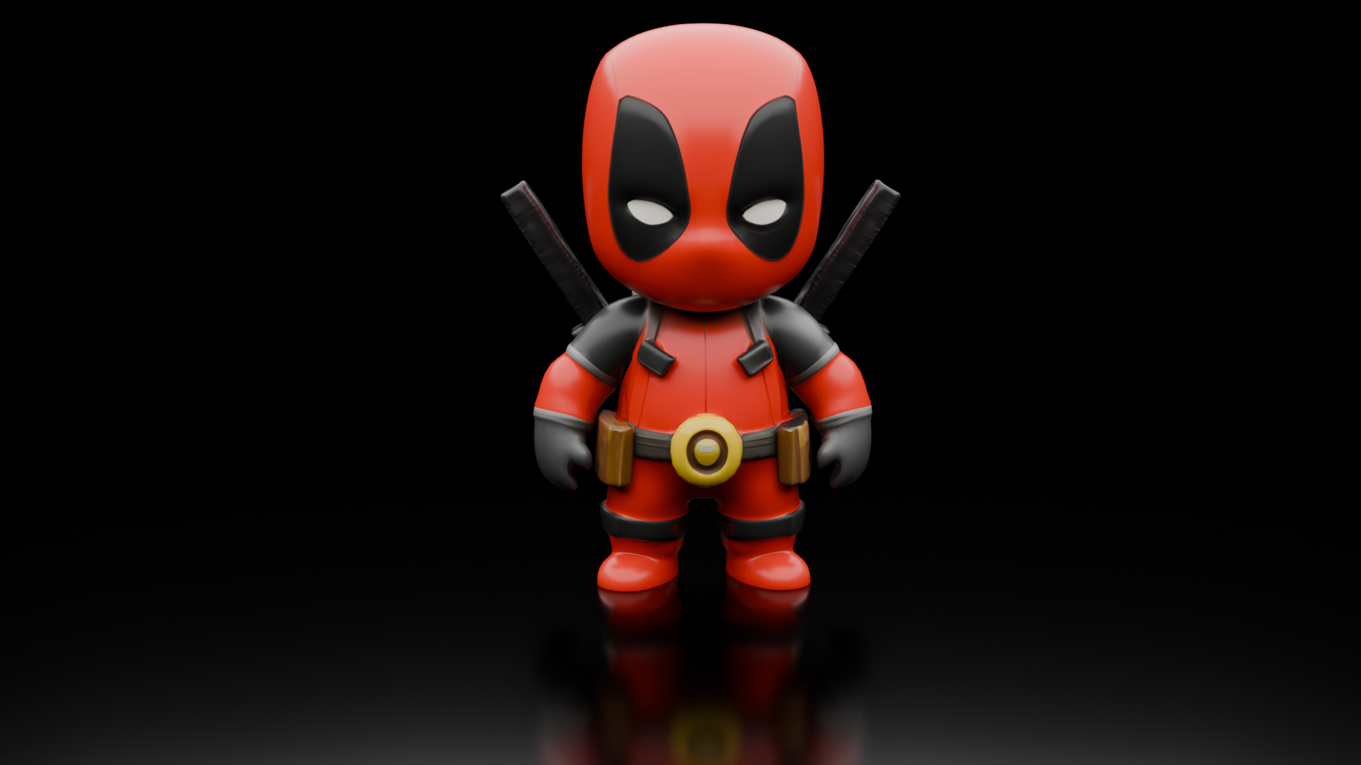 Crimson Crusader 3D BLEND Model — view 2