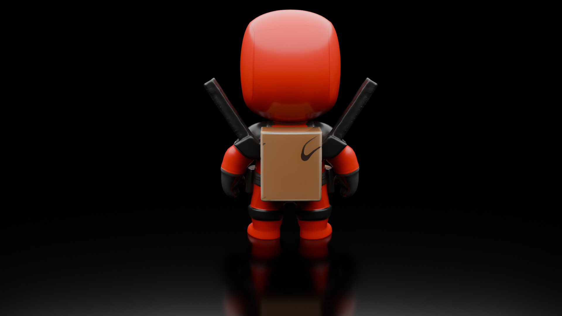 Crimson Crusader 3D BLEND Model — view 3