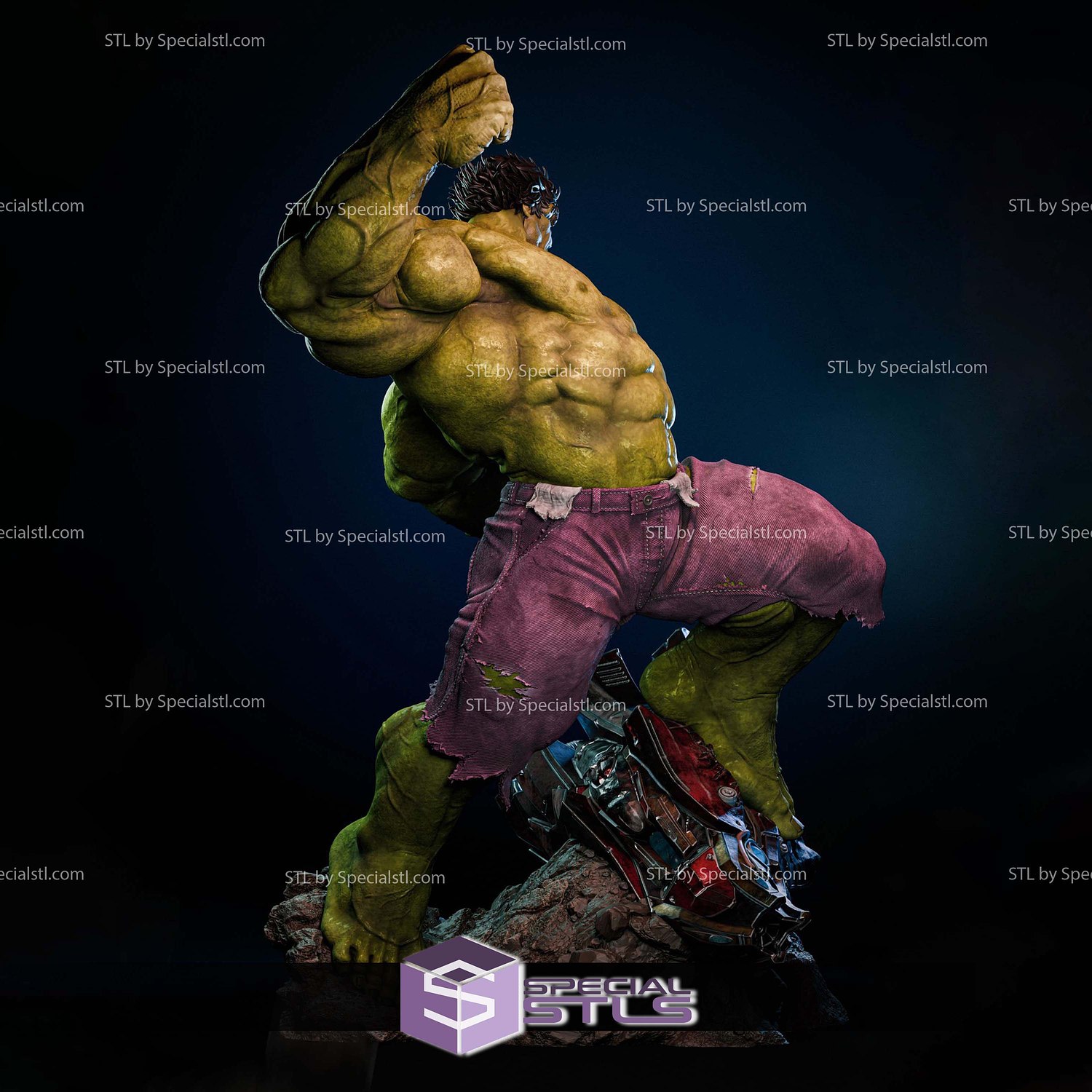 The Gamma Titan Hulk 3D Printer Files STL Model — view 3