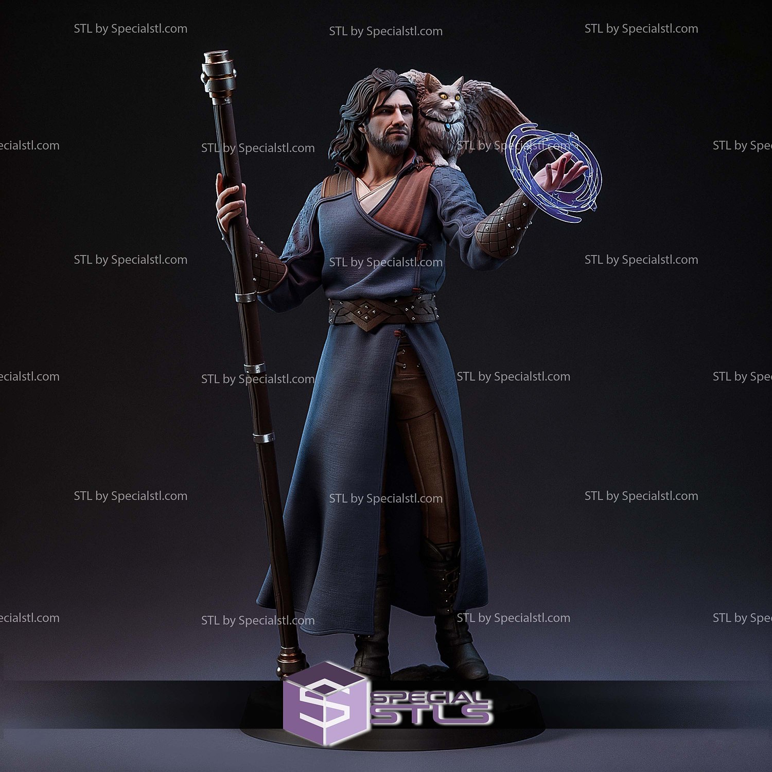 Gale and Tara Baldurs Gate STL Files 3D Model — view 2
