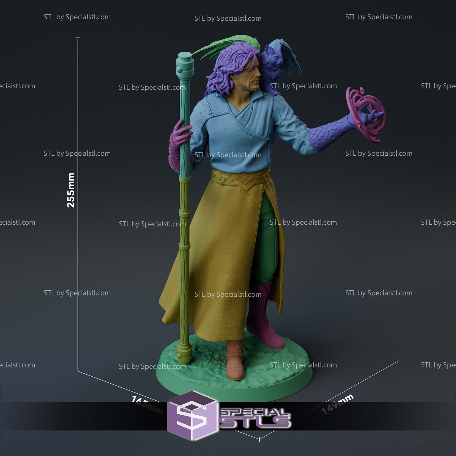Gale and Tara Baldurs Gate STL Files 3D Model — view 7