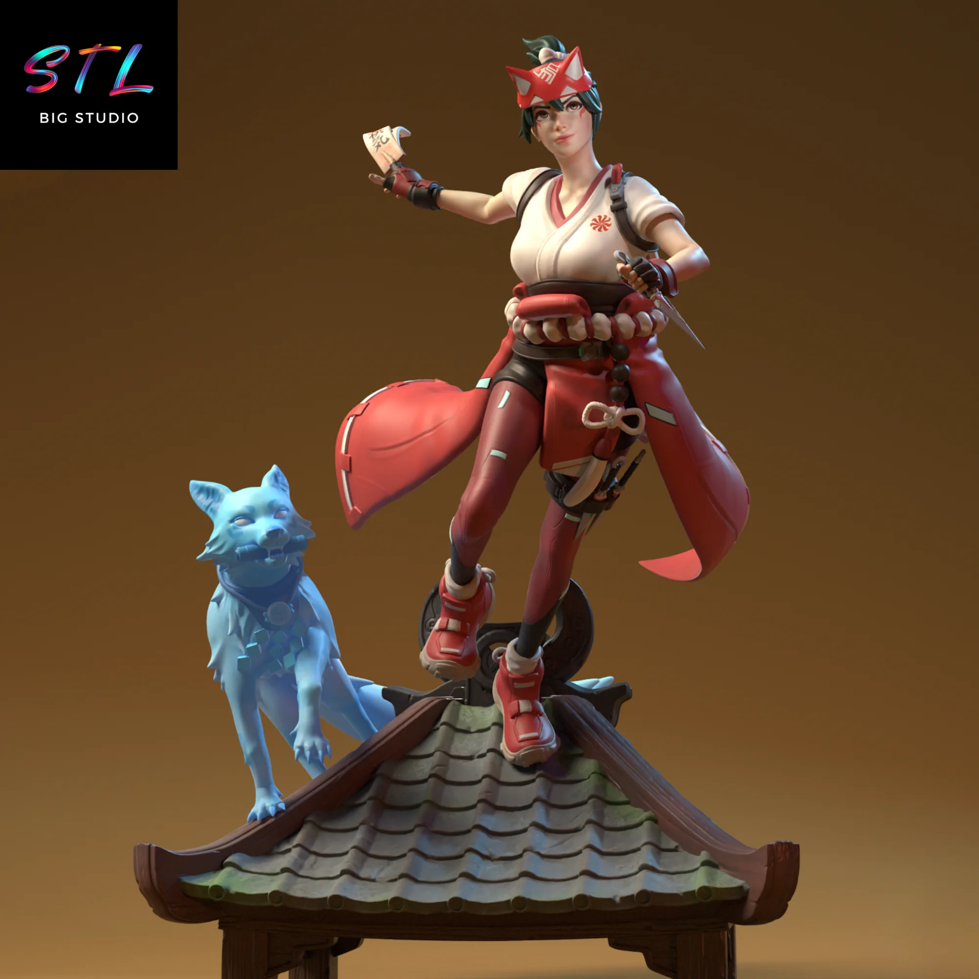 Kiriko STL | Overwatch | 3D Printable Figure Model