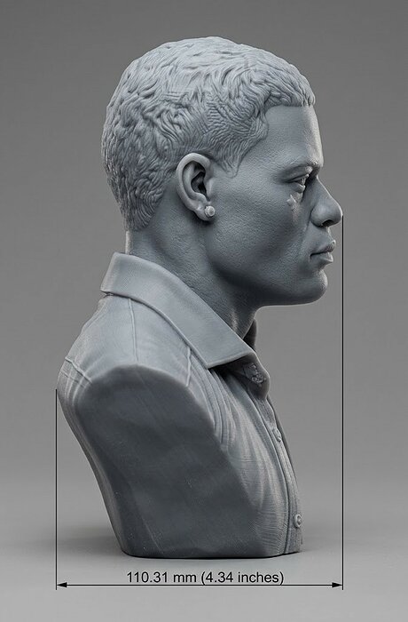 Jason Luv bust 3D OBJ Model — view 3