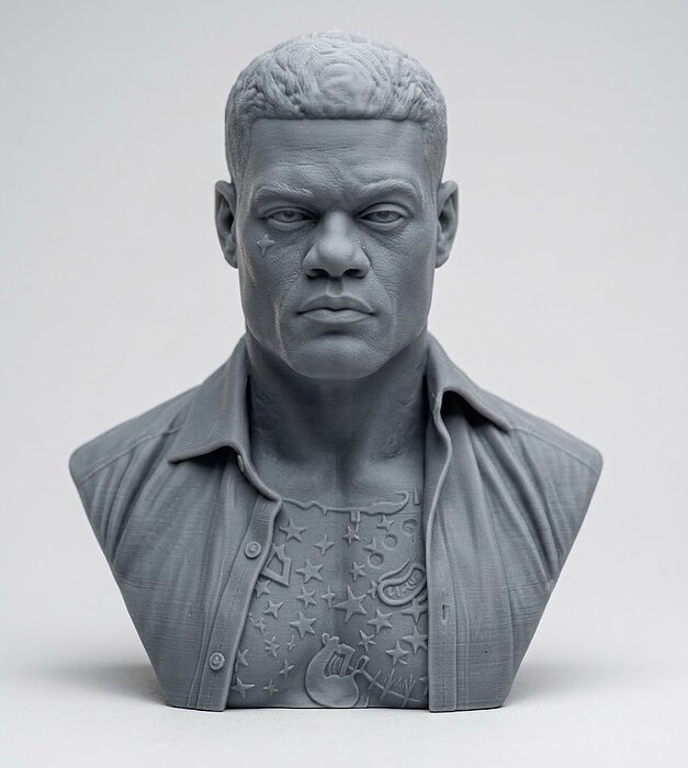 Jason Luv bust 3D OBJ Model — view 4