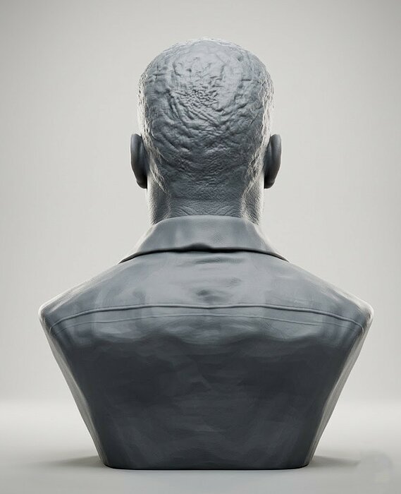 Jason Luv bust 3D OBJ Model — view 6