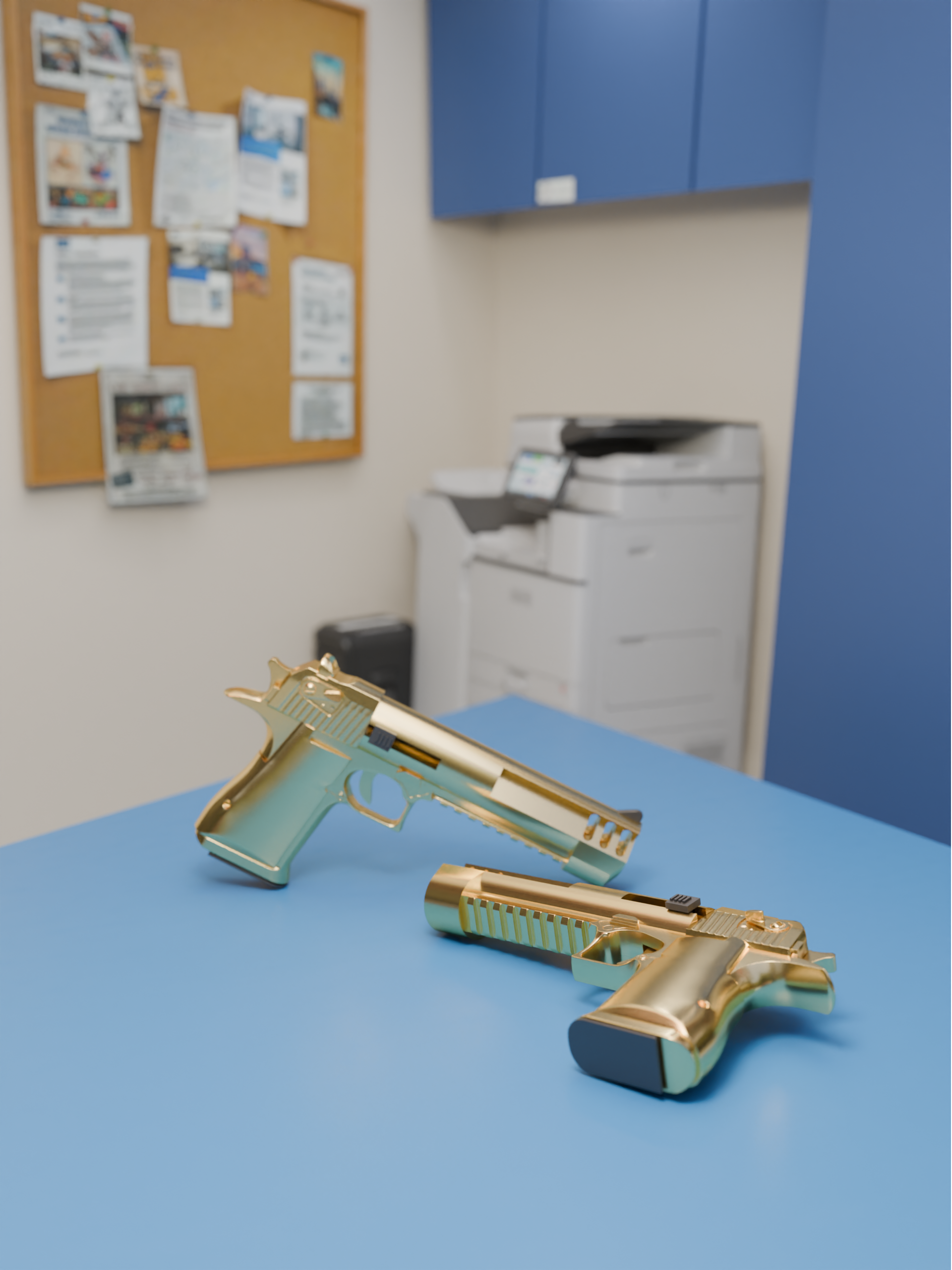 Desert Eagle 3D 3MF Model — view 2