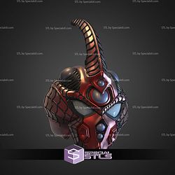 Cosplay STL Files Spider Guyver Helmet 3D Model