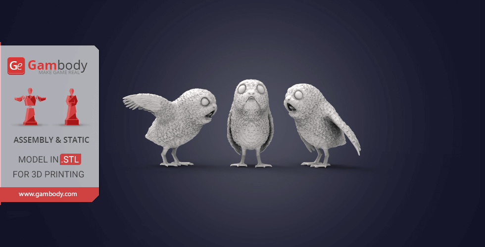 Porgs 3D Printer Files | Assembly STL Model