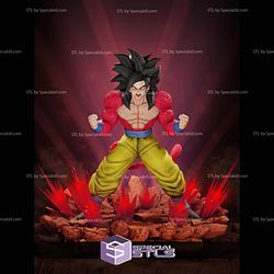 Goku SSJ4 GT Angry 3D Printer Files STL Model