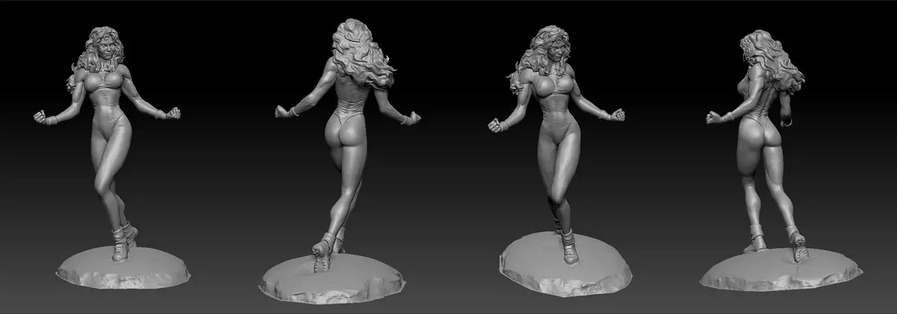 She Hulk 3D STL Model