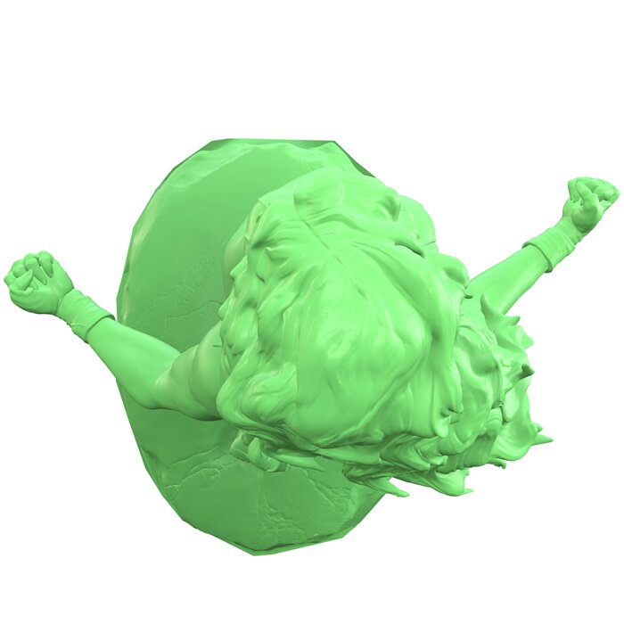 She Hulk 3D STL Model — view 5