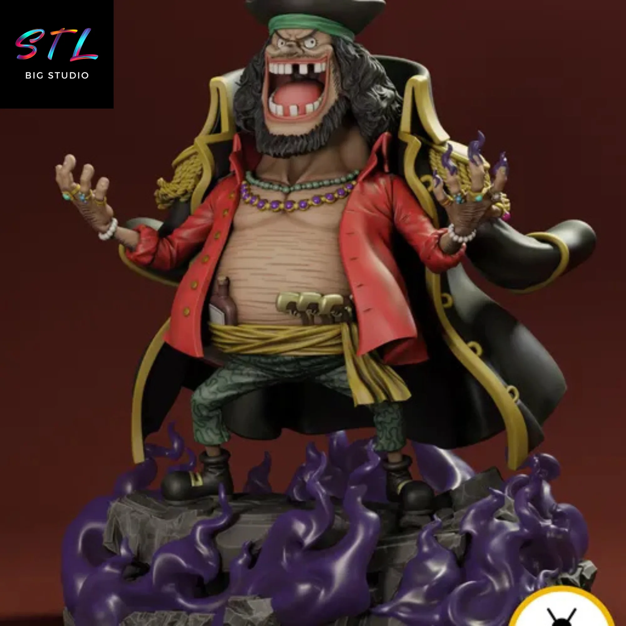 Blackbeard STL | Marshall D. Teach 3D Printable Figure | One Piece Model