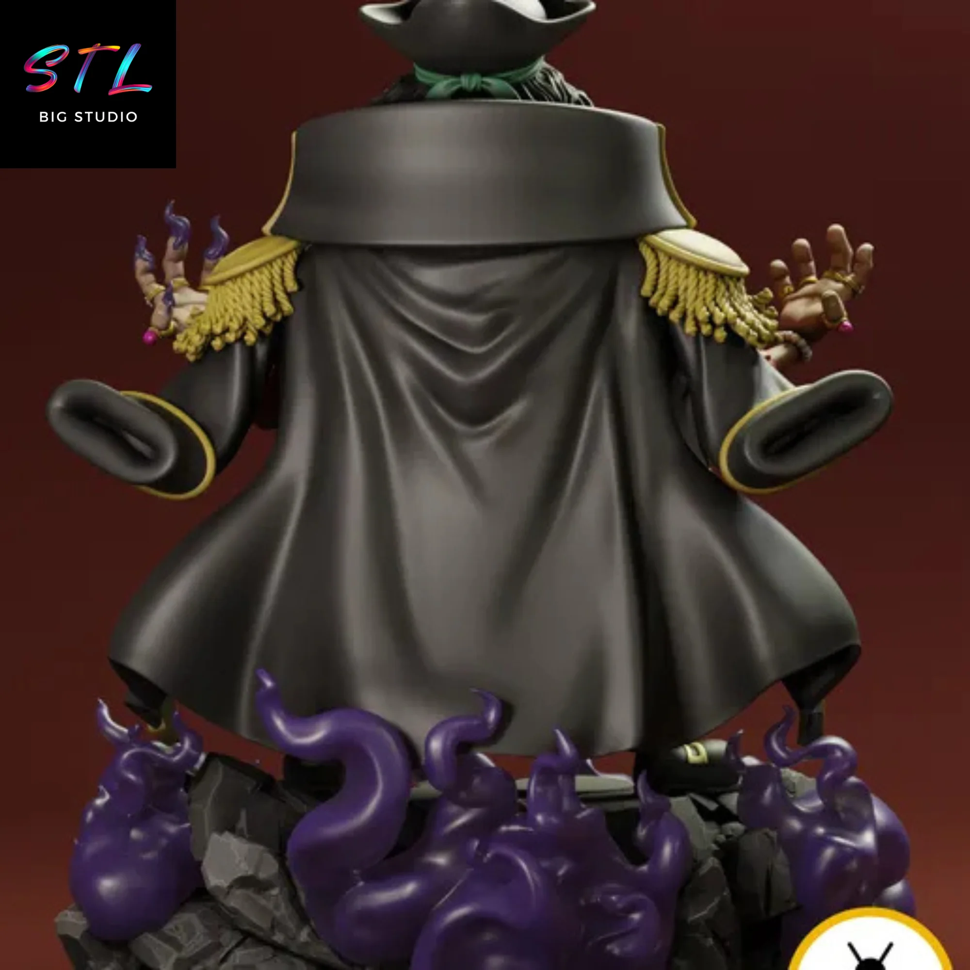 Blackbeard STL | Marshall D. Teach 3D Printable Figure | One Piece Model — view 4