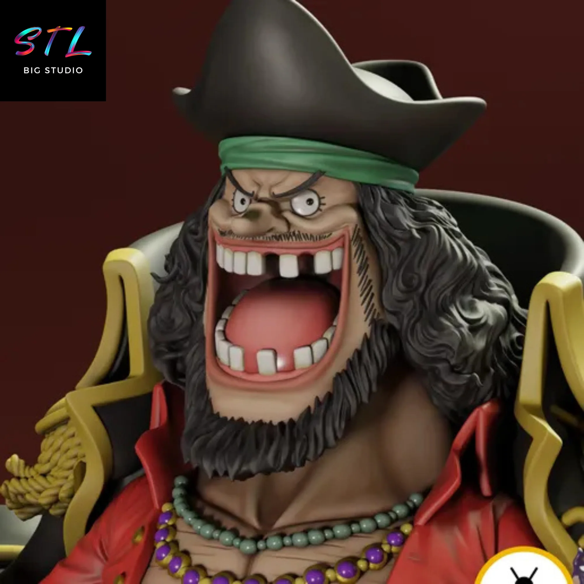 Blackbeard STL | Marshall D. Teach 3D Printable Figure | One Piece Model — view 5