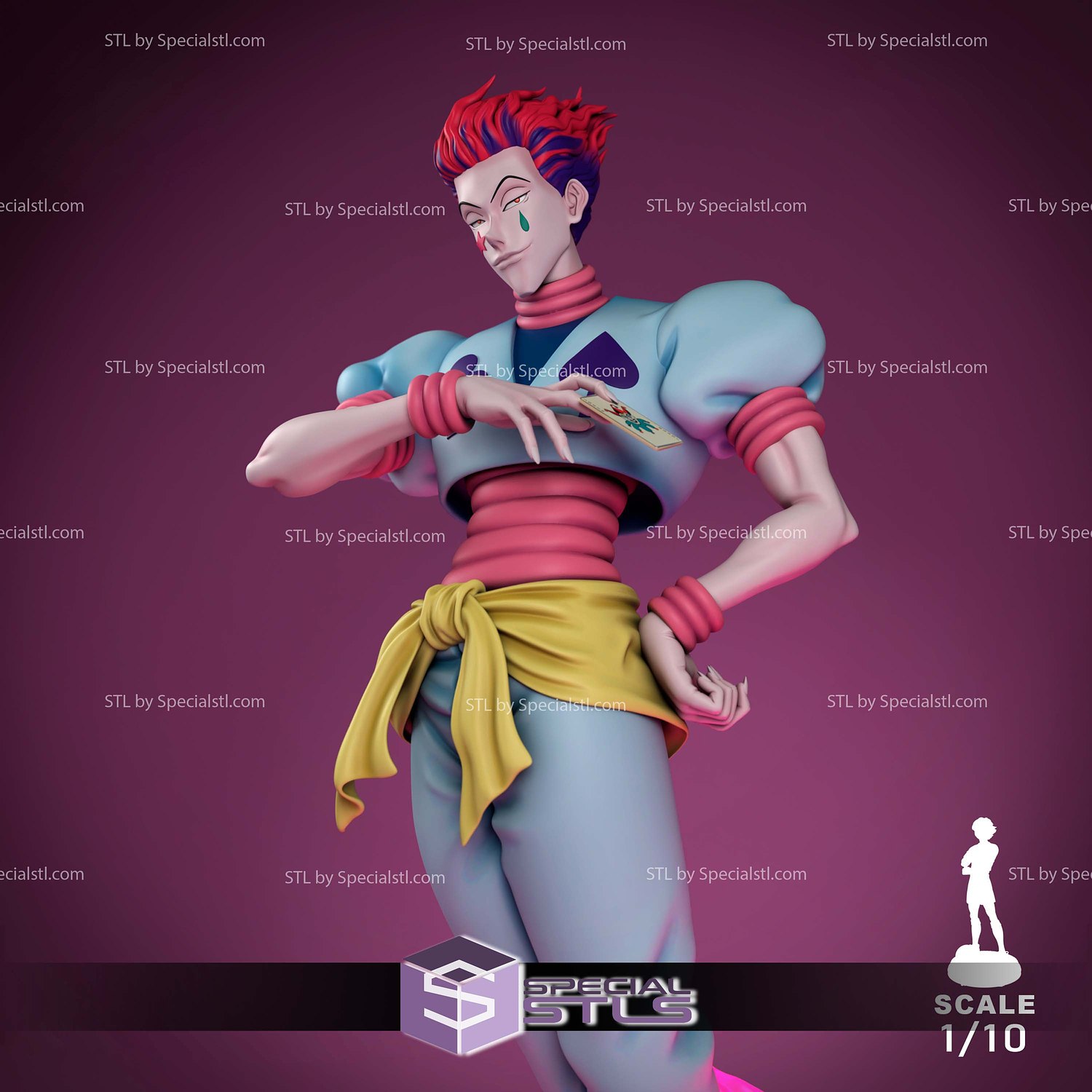 Hisoka 1-10 Scale 3D Printer Files STL Model — view 2