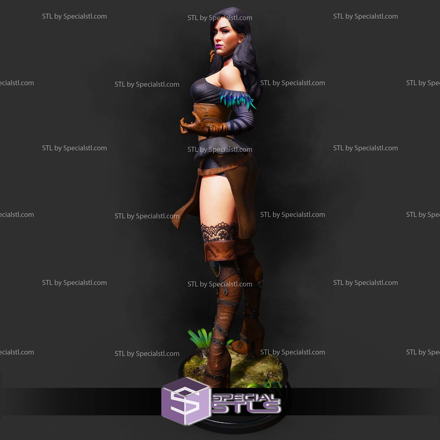 Yennefer Standalone Sculptures 3D Printing STL Model — view 2