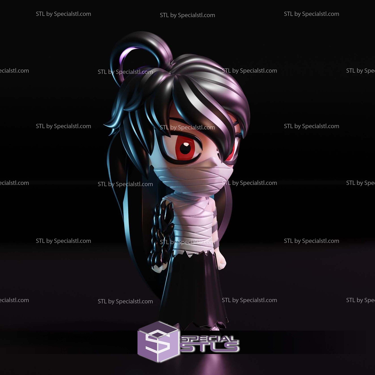 Ichigo Final Getsuga Tensho Chibi STL Files 3D Model — view 3