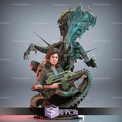 Ellen Ripley and Alien 3D Printer Files STL Model