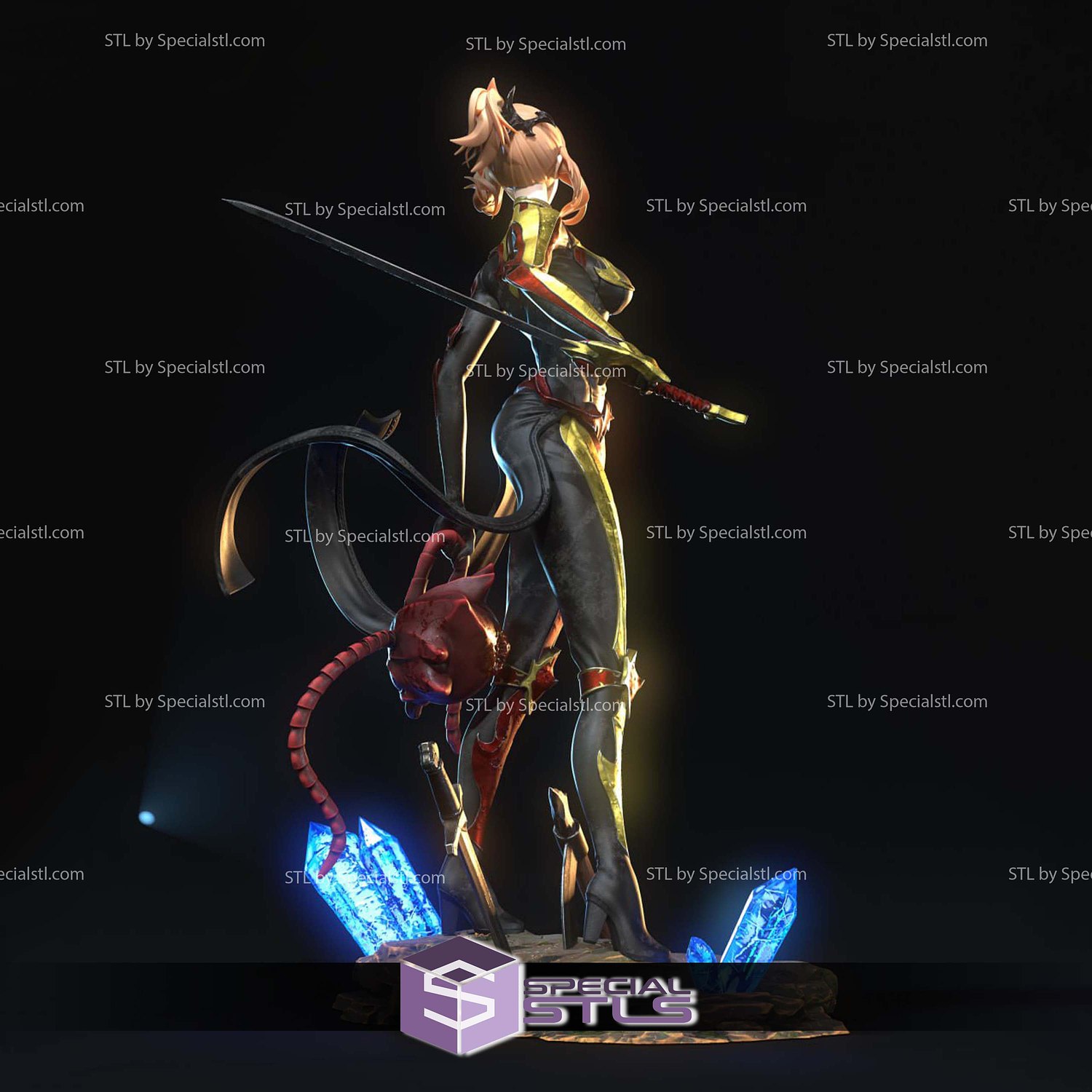 Cha Hae In Crystal Base STL Files 3D Model — view 3