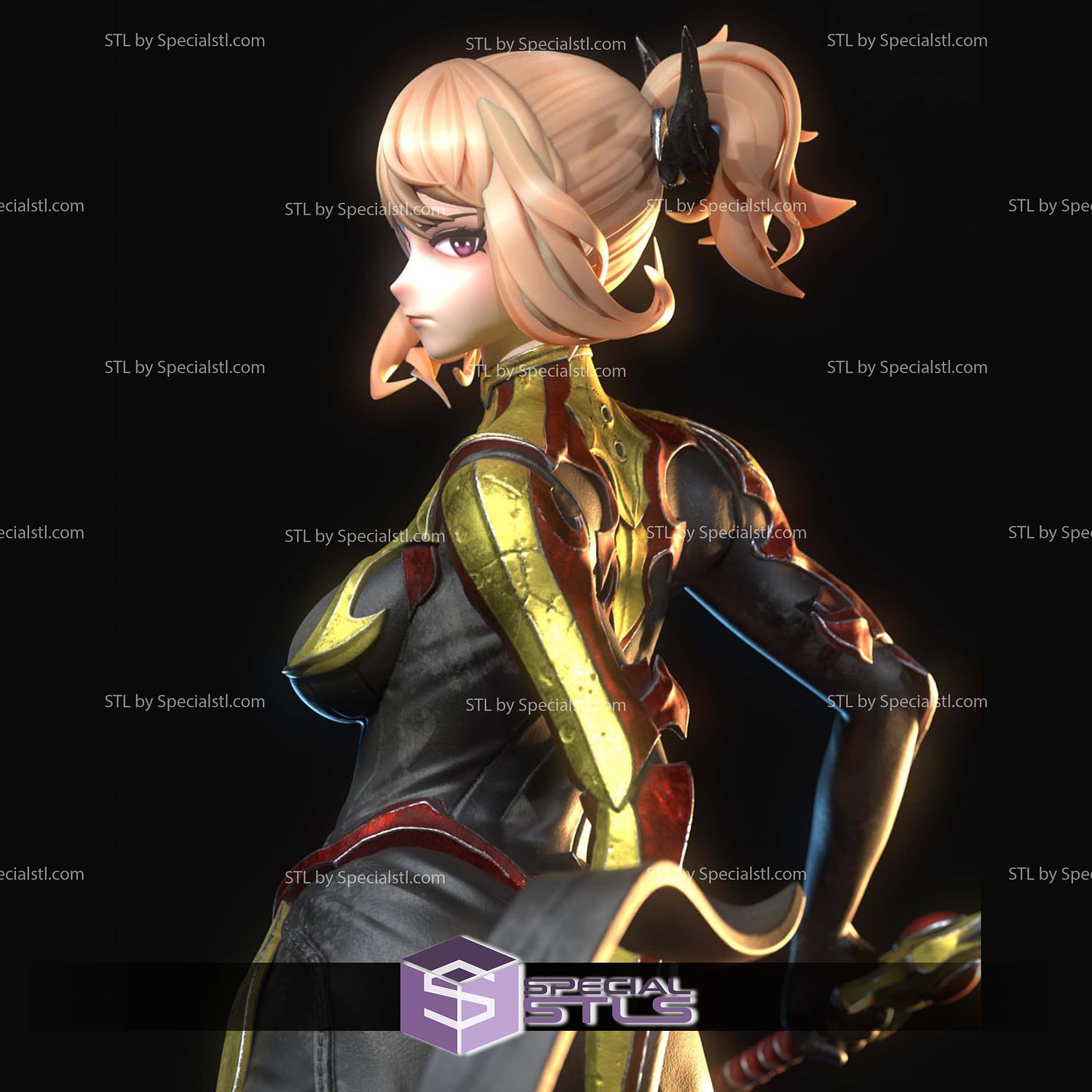 Cha Hae In Crystal Base STL Files 3D Model — view 4