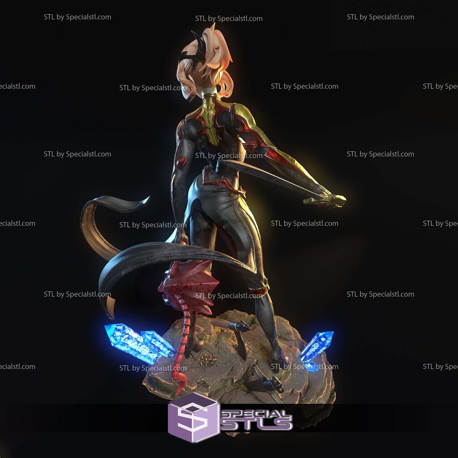 Cha Hae In Crystal Base STL Files 3D Model — view 5
