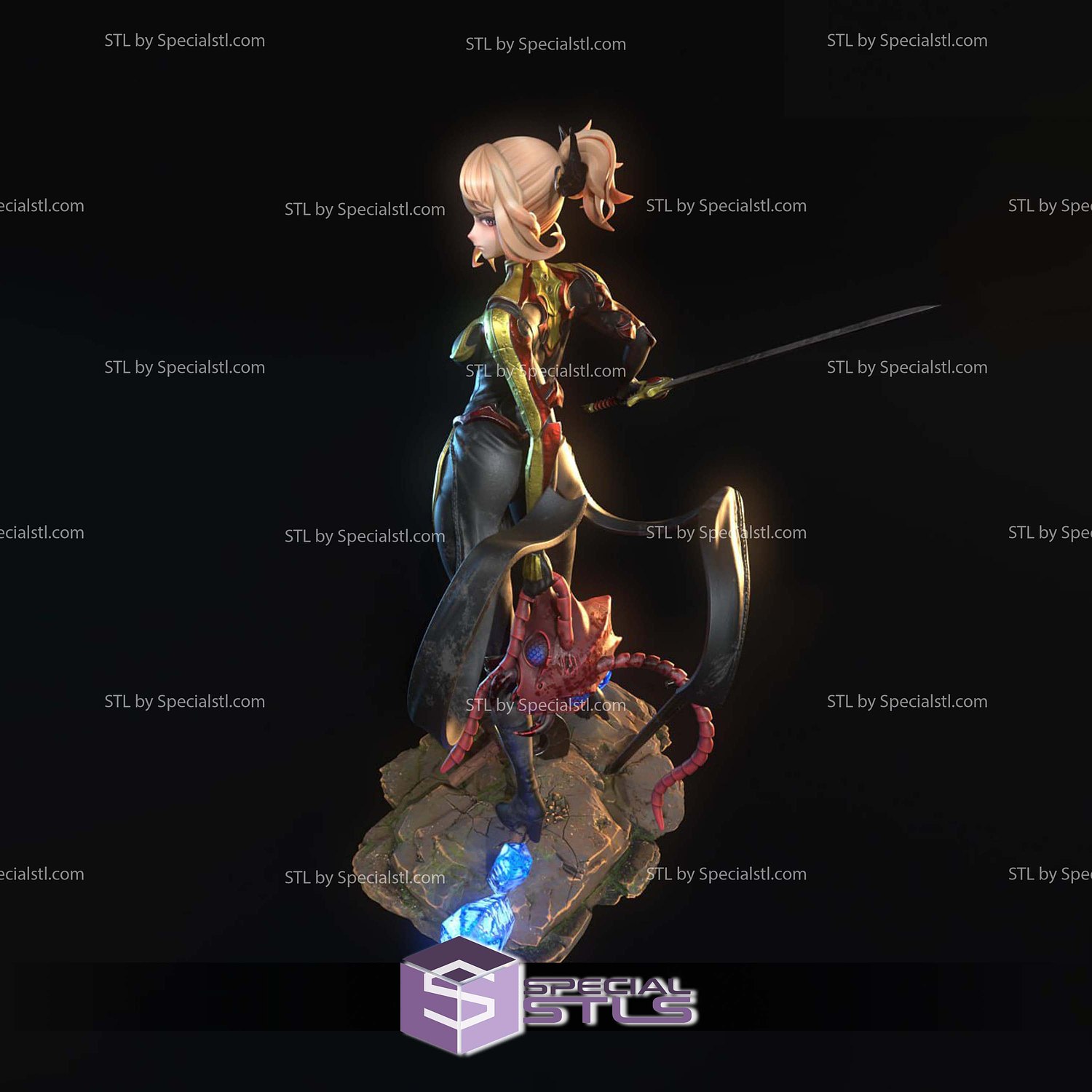 Cha Hae In Crystal Base STL Files 3D Model — view 6
