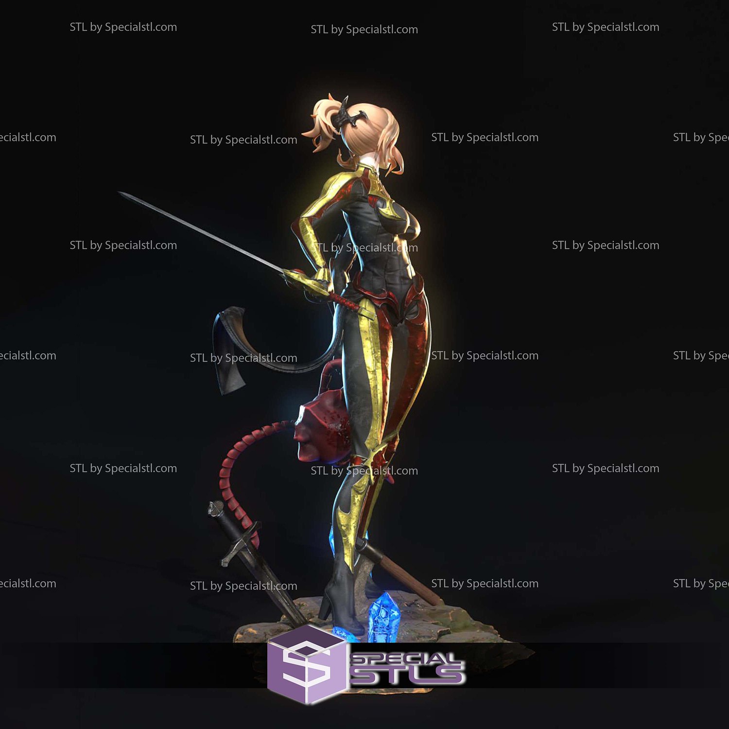 Cha Hae In Crystal Base STL Files 3D Model — view 8