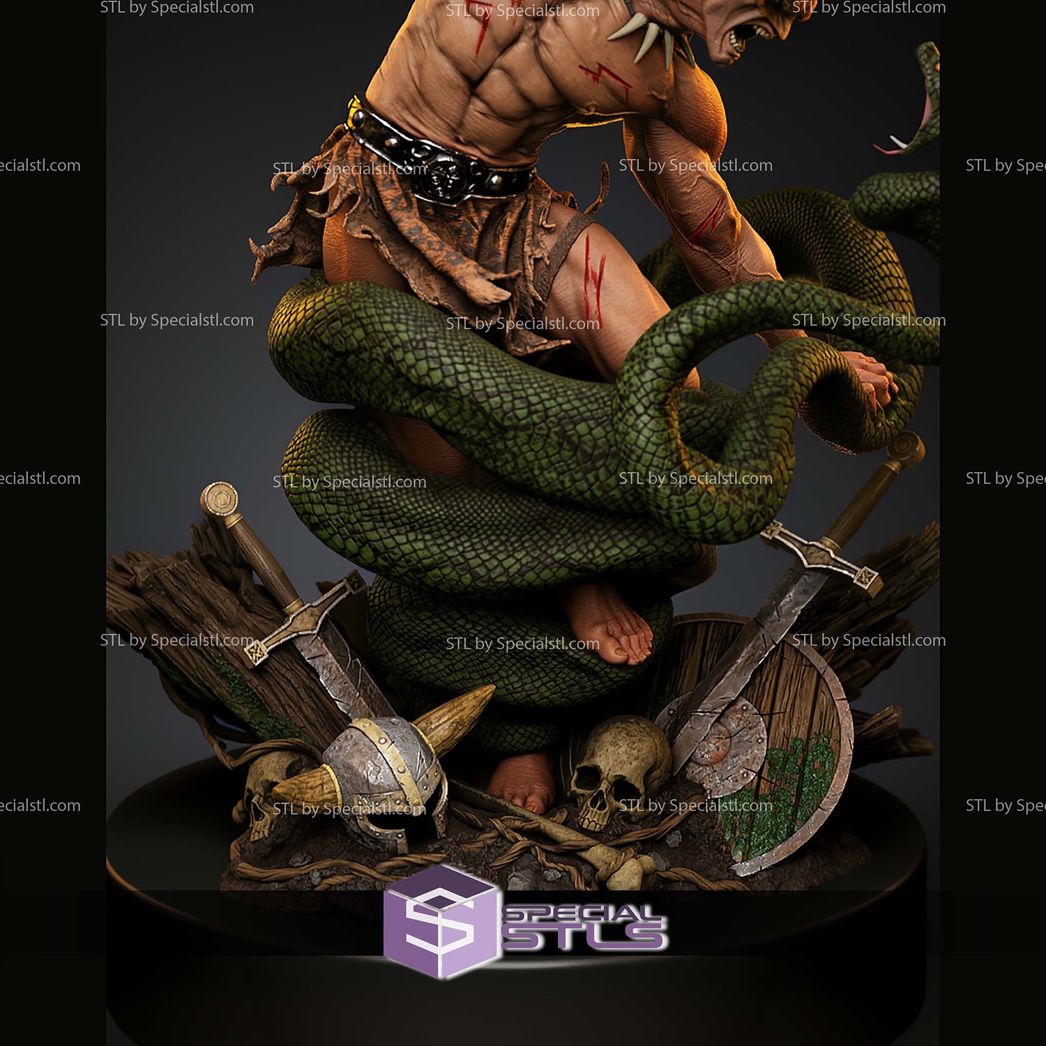 Jaguar God 1-6 STL Files 3D Model — view 5