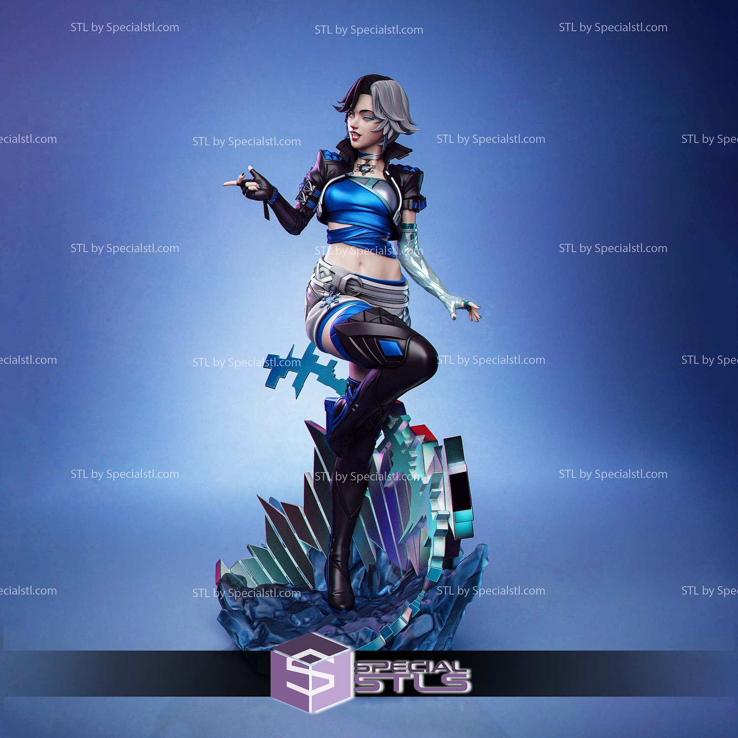 Luna Snow Marvel Rival V4 STL Files 3D Model — view 2