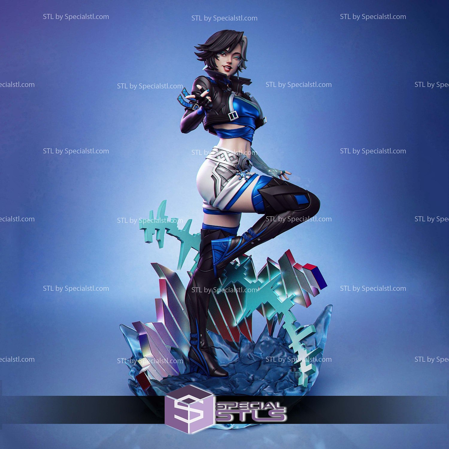 Luna Snow Marvel Rival V4 STL Files 3D Model — view 4