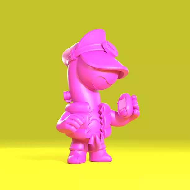 Doug Original - Brawl Stars 3D OBJ Model