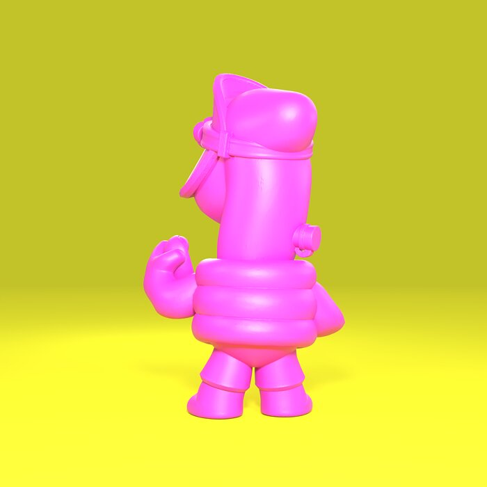 Doug Original - Brawl Stars 3D OBJ Model — view 3