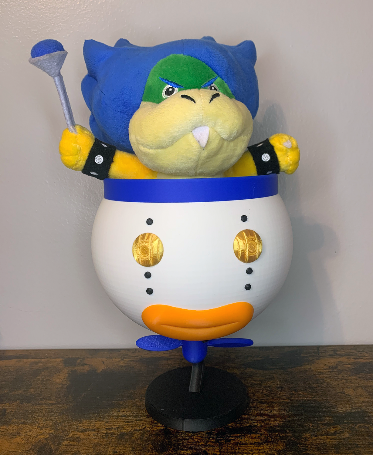 New Super Mario Bros. Jr. Clown Car (multi-part model) 3D STL Model