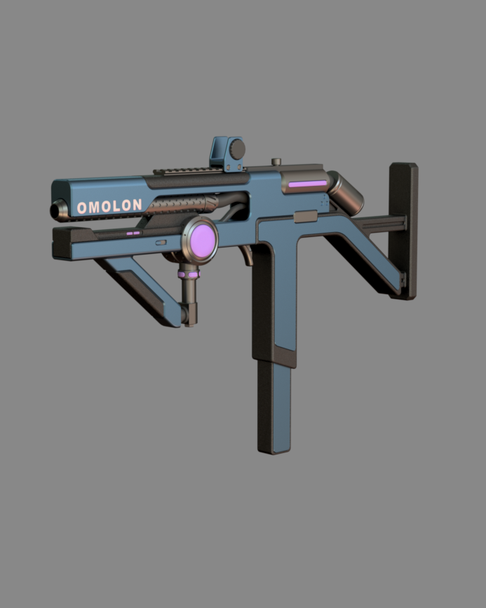 Omolon Phosphorous MG4 – Destiny 2 full printable 3D STL Model — view 2