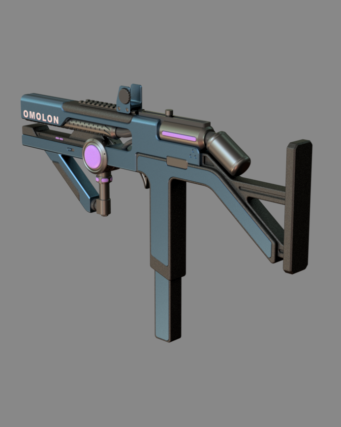 Omolon Phosphorous MG4 – Destiny 2 full printable 3D STL Model — view 3
