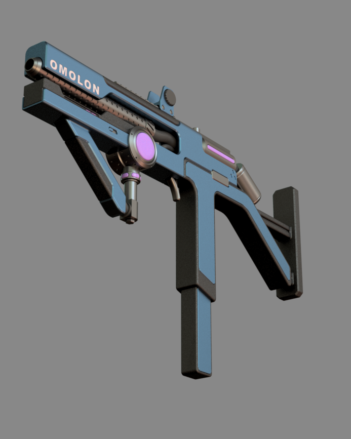 Omolon Phosphorous MG4 – Destiny 2 full printable 3D STL Model — view 4