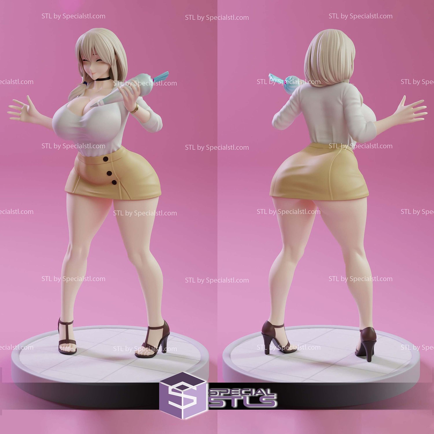 Uzaki Tsuki The Cooking Milf 3D Print Files STL Model — view 2