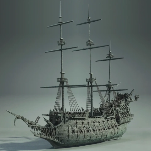 Flying Dutchman 3D Printer Files | Assembly STL Model