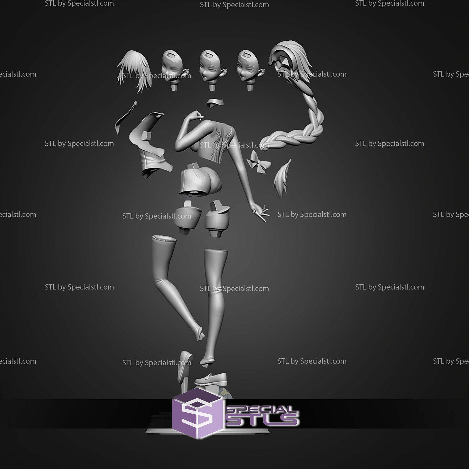 Jeanne DArc Fate Grand Order 237mm STL Files 3D Model — view 7