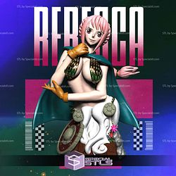 Rebecca One Piece Bust STL Files 3D Model