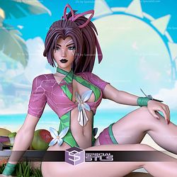 Psylocke Breezy Butterfly 120mm STL Files 3D Model