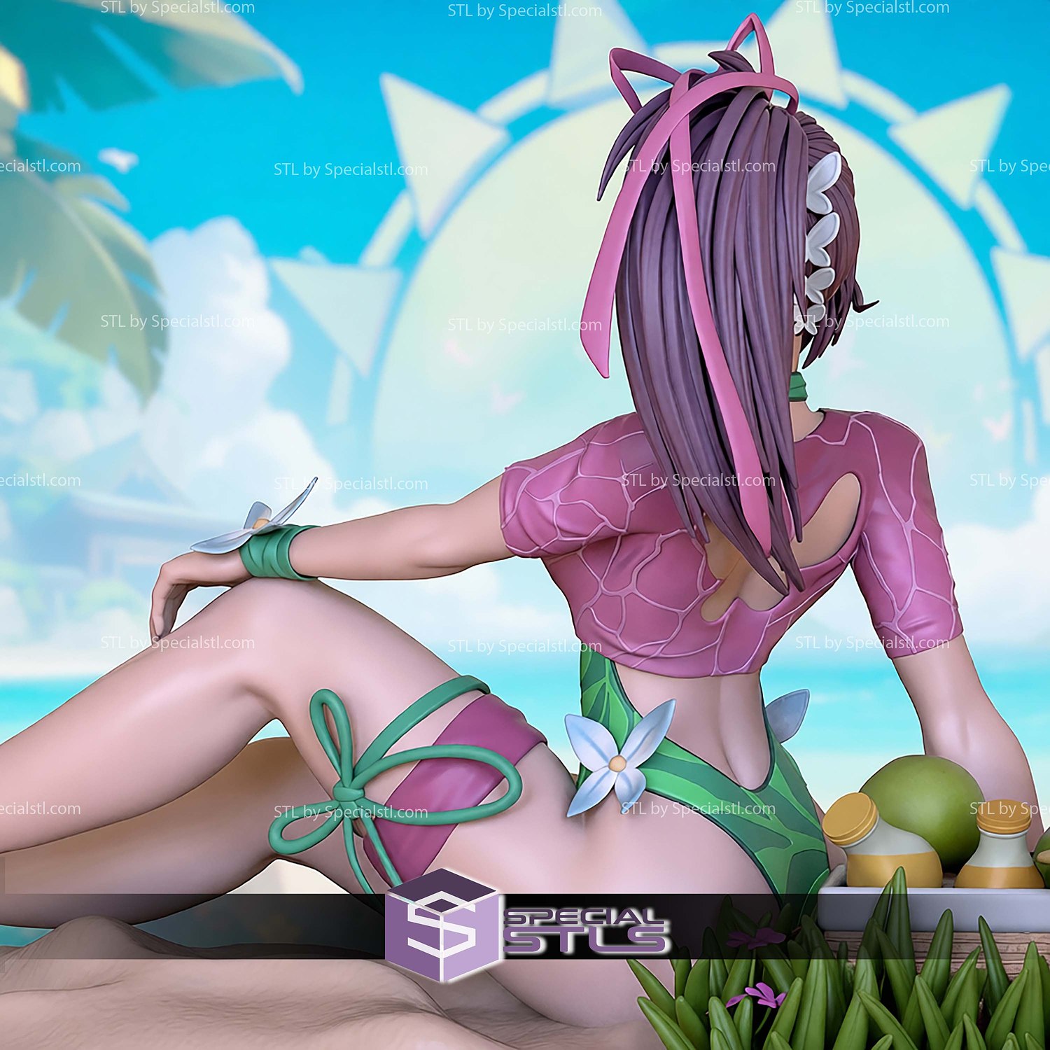 Psylocke Breezy Butterfly 120mm STL Files 3D Model — view 2