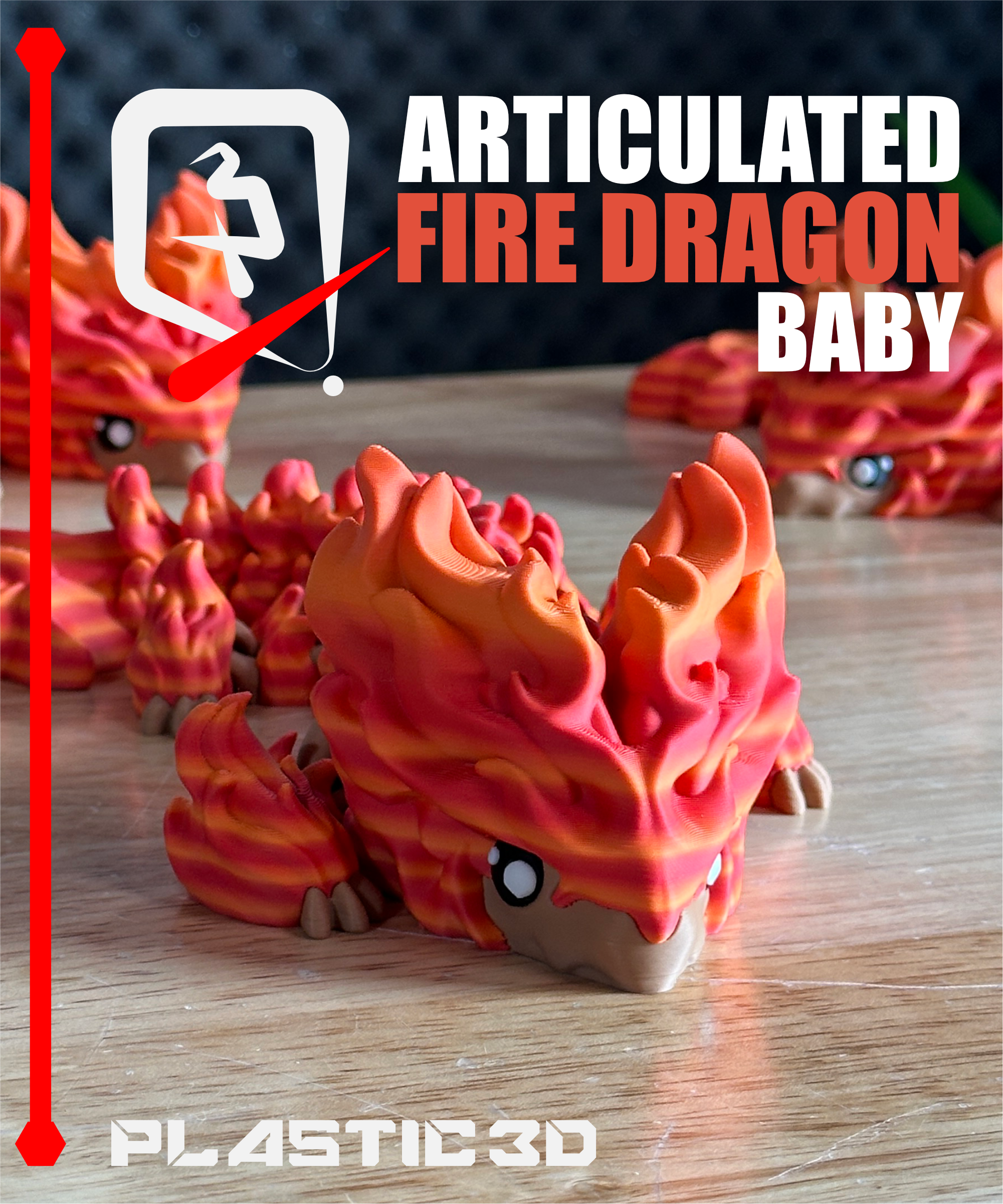 Baby Fire Dragon — The Scorching Sentinel 3D STL Model