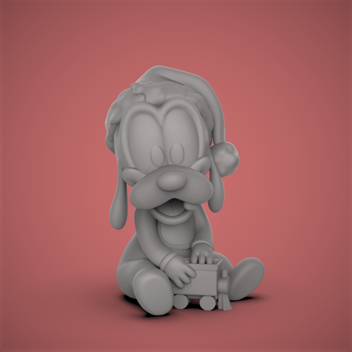 Baby Goofy -Christmas 3D STL Model — view 3